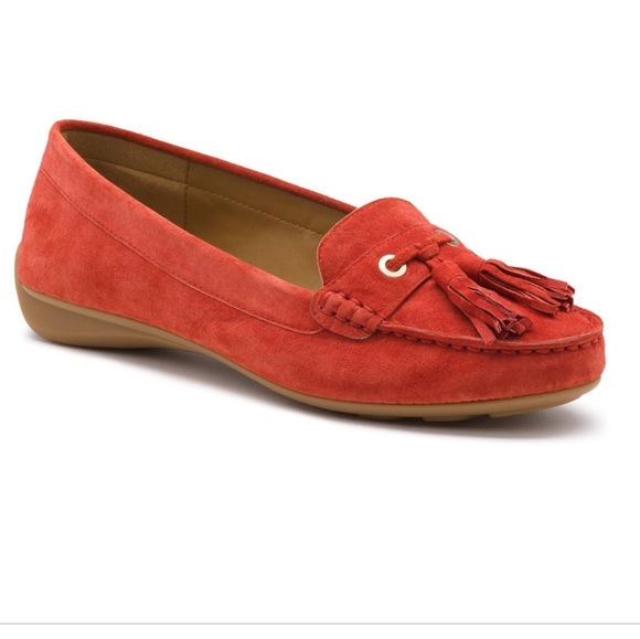 Bass Shoes | G. H Bass Red Bonnie Driving Loafers | Color: Orange/Red | Size: 8 | Claudi1277's Closet